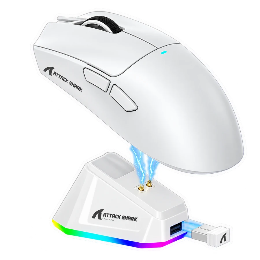 Mouse sem fio Attack Shark com dock